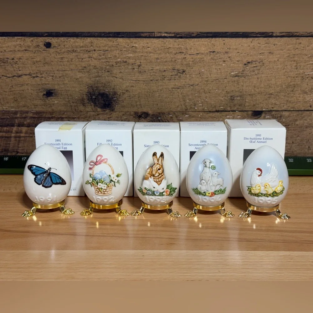 Decorative Porcelain Egg Collection set